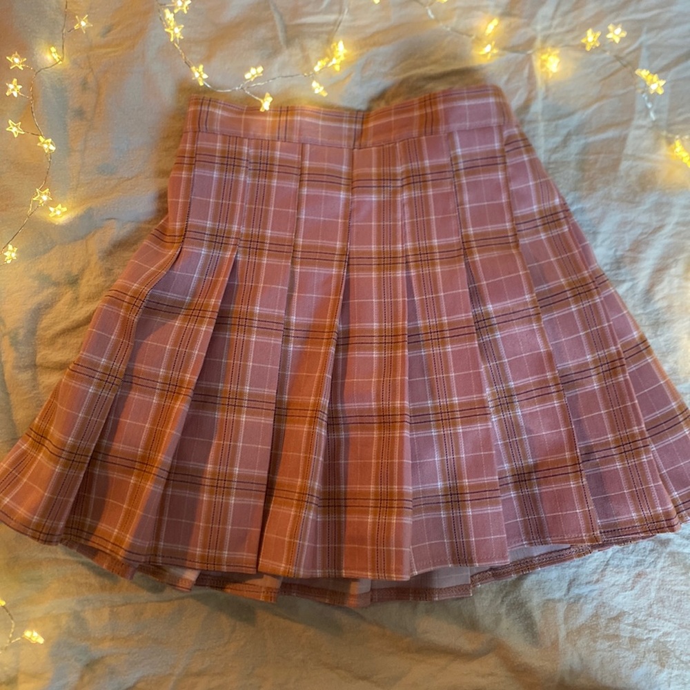 Pink School Girl Pleated Skirt